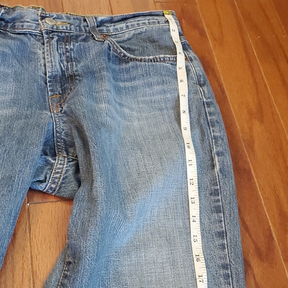 Lucky Brand Dungarees Classic Fit Crop Jeans Womens Size 30 Blue Medium Wash 08 - Picture 6 of 15